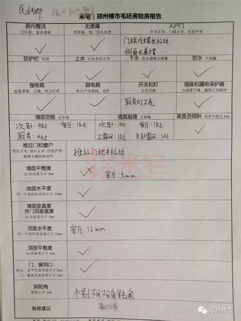 验房报告